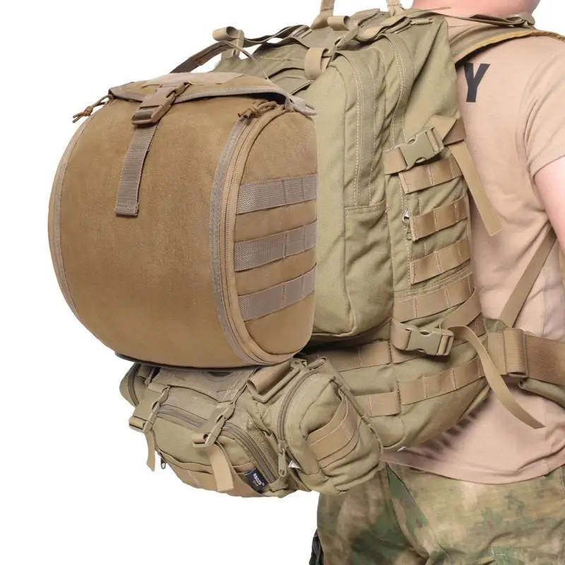 

Molle Helmets Pouch 1000D Nylon Work Bag For Men Motorcycle Helmets Pouch Multi-Purpose Ski Helmets Pouch Snowmobile Helmets