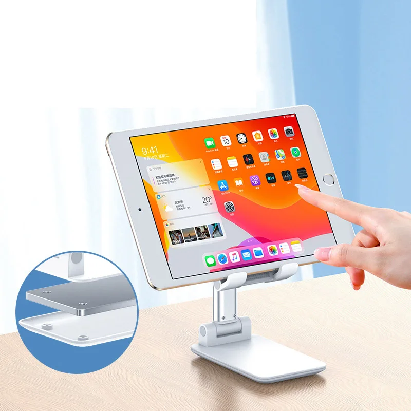 universal desktop mobile phone holder stand for iphone ipad adjustable tablet foldable table cell phone desk stand holder free global shipping