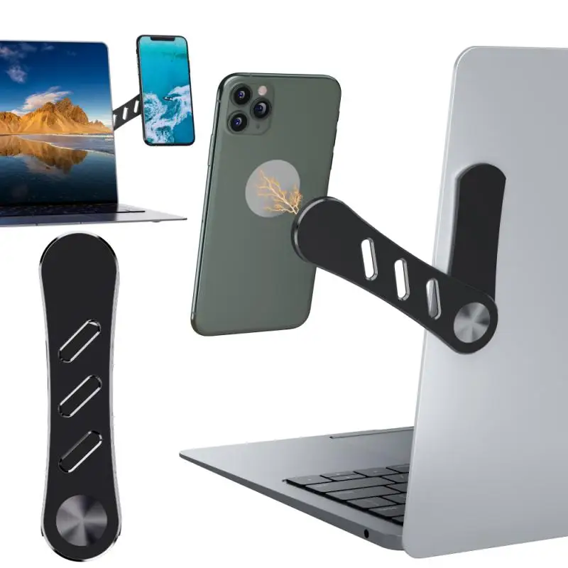 

Laptop Screen Support Holder Monitor Clip Adjustable Phone Stand Laptop Side Mount Connect Tablet Bracket