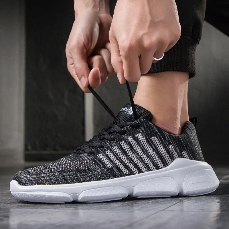 New Blue Running Shoes Men Comfortable Breathable Sports Men Shoes Lightweight Mesh Men's Sneakers Big Size 48 Athletic Sneakers