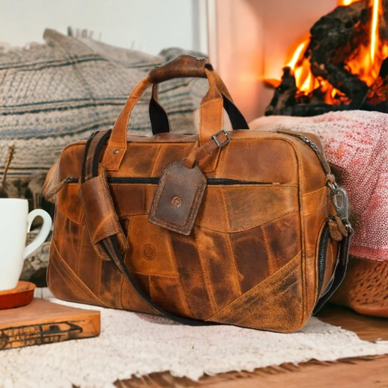 Genuine Leather Duffle Bag 20