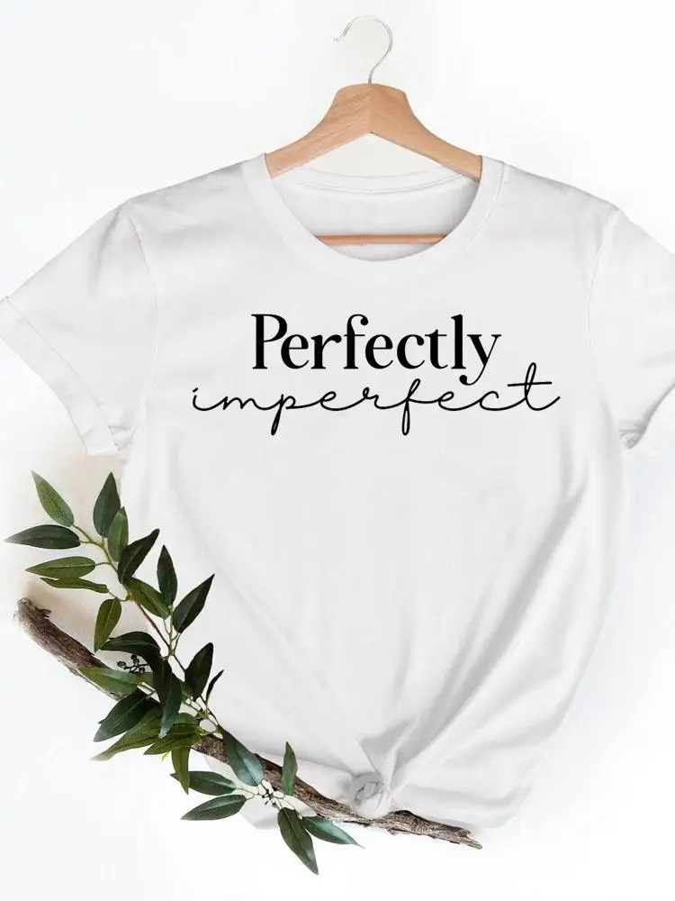 

Футболка женская летняя с коротким рукавом, милый стиль 90-х с графическим принтом и надписью, Повседневная модная одежда