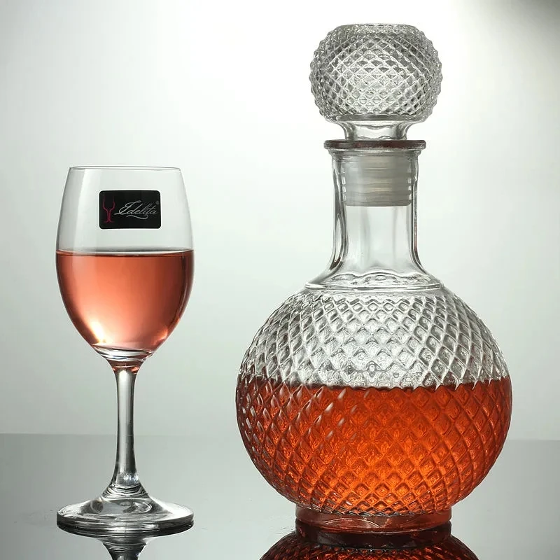 

1000ML Whiskey Decanter Bottle Crystal Glass Wine Beer Containers Cup Home Bar Tools Decoration