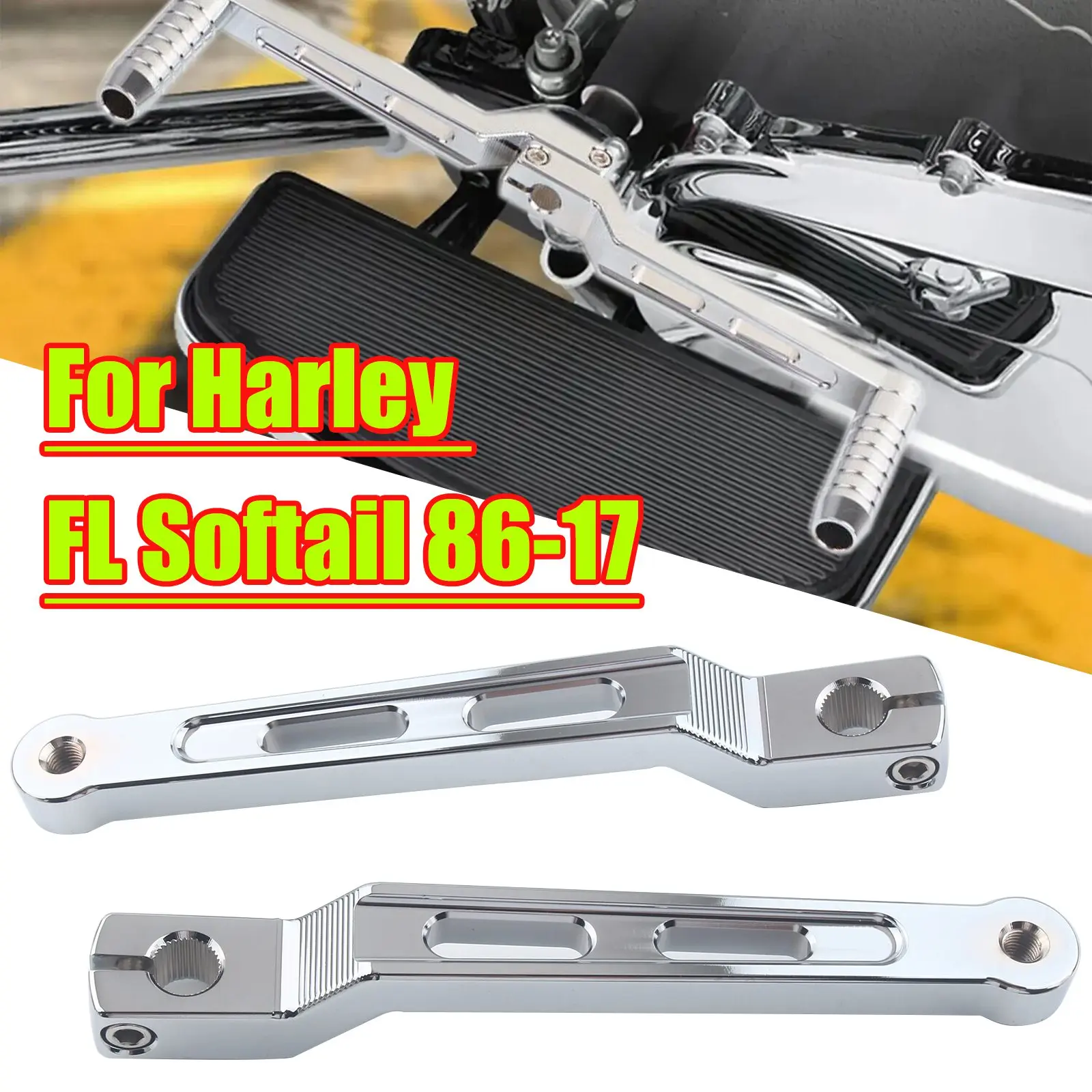 2 шт. рычаг переднего и заднего переключения передач мотоцикла хромированный
