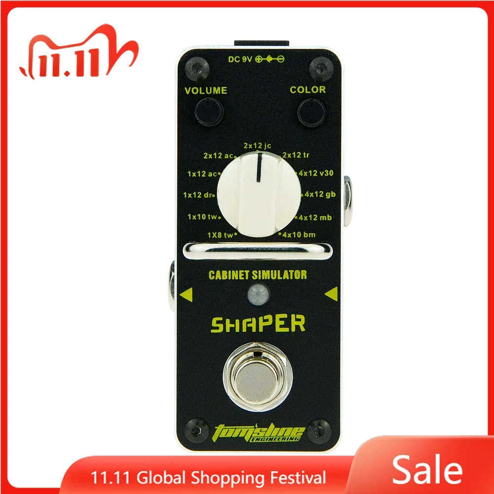 

AROMA ASR-3 Shaper Cabinet Simulator Electric Guitar Effect Pedal Digital Synthesizer True Bypass Guitar Parts & Accessories