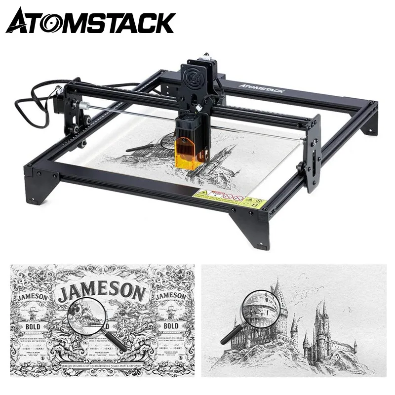 

DIY CNC лазерная фотография, дерево, картон, резьба, гравировка, режущий станок, настольный принтер, DIY логотип, инструмент для маркировки карти...
