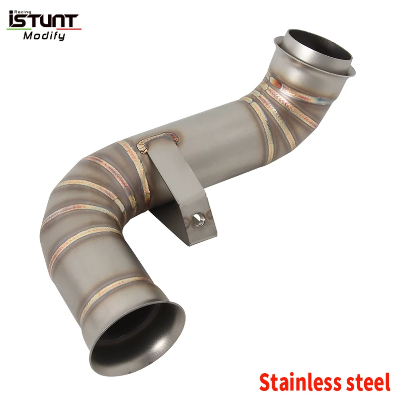 

Надевается для CFMOTO 800MT CF 800-5A MT 2021 2022 2023, средняя выхлопная труба мотоцикла Escape Moto Connect, оригинальный глушитель