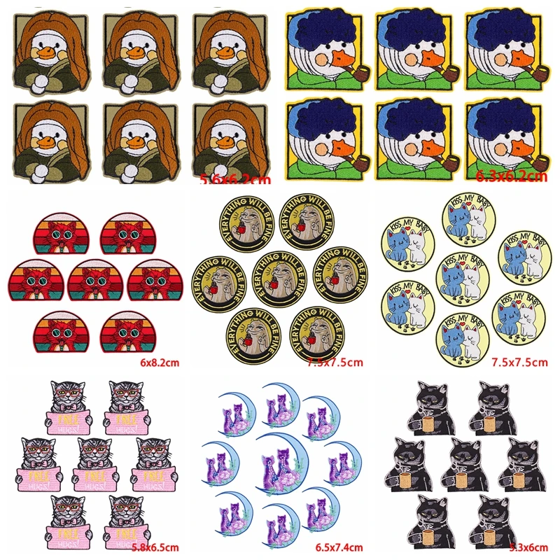 

10 шт./партия, термоклейкие нашивки для одежды