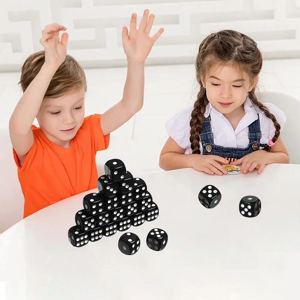 

20PCs/set 16MM Gift 6 Sided Board Game Acrylic Dice Entertainment Dices