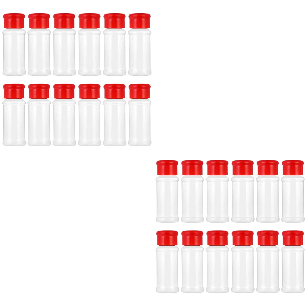 

24 Condiment Jars Pepper Shakers Jar Seasoning Bottles Storage Tanks Dressing& Dispensers