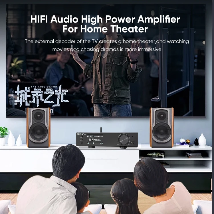 Фото Новинка: Hi-Fi усилитель-ЦАП с двумя ядрами ES9038PRO, алюминиевый корпус, Hi-Fi, BT5.0, LDAC для дома №3