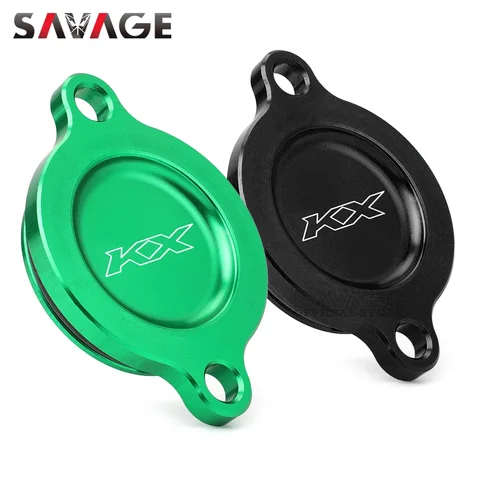 Крышка масляного фильтра двигателя для KAWASAKI KX250F 2005-2019 KX250X KX250 2019-2024 аксессуары для мотоциклов крышка фильтра CNC KX 250 F X