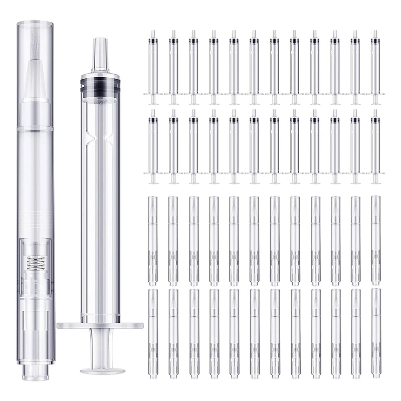 

48 Pcs Paint Touch Up Pen Transparent Paint Pen Empty Oil Pen With Brush Cuticle Oil Pens Refillable Brush Pen