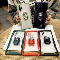 simple solid color with ring case for samsung galaxy s9 s10 s20 s21 s30 plus fe note8 9 10 20 ultra antidrop shock proof cover
