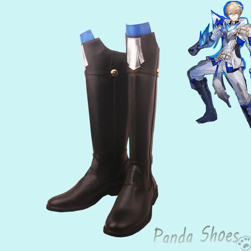 

Honkai Star Rail Gepard Landau Cosplay Shoes Anime Game Cos Long Black Boots Cosplay Costume Prop Shoes for Con Halloween Party