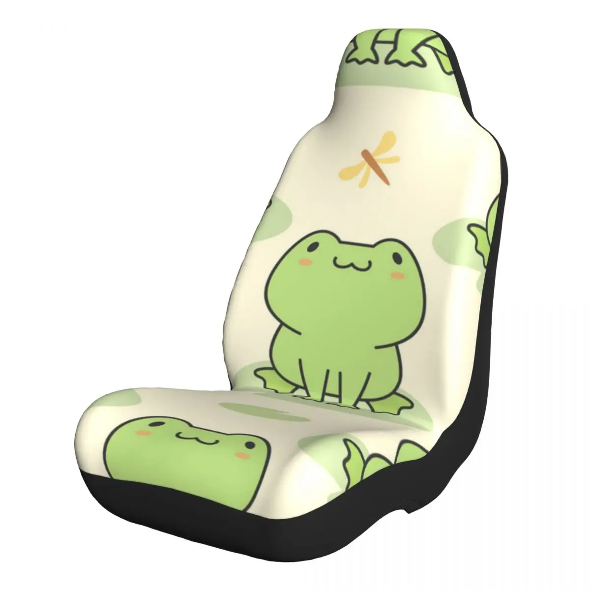 

Cute Frog Pattern Universal Car Seat Covers Front Seats Protectors Cover for Truck Van SUV Seat Protecto Accessories
