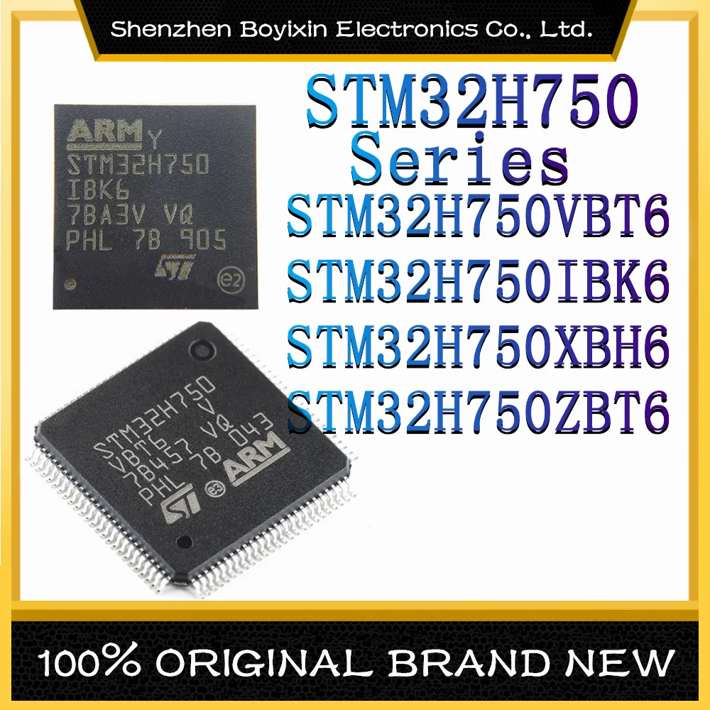 

STM32H750VBT6 STM32H750IBK6 STM32H750XBH6 STM32H750ZBT6 ARM-M series 480MHz Microcontroller (MCU/MPU/SOC) IC chip