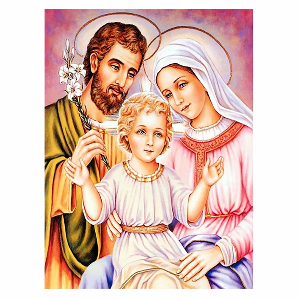 

5D DIY Diamond Painting Holy Mother Jesu Full Square/Round Rhinestone Hobby Crafts Mosaic Handmade Gifts Cross Stitch Home Decor