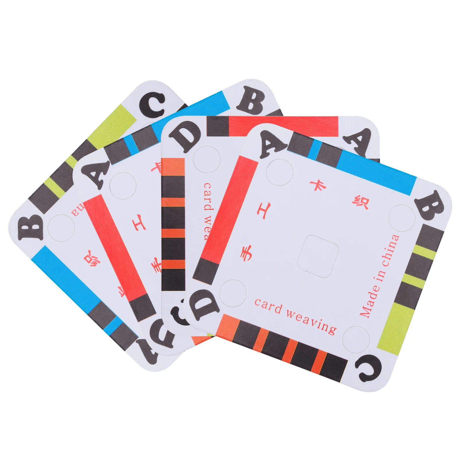

Weaving Loomtablet Paper Cardcardboard Diy Board Supplies Inkle Thread Craft Accessories Kids Square Beading Making Hand Guide