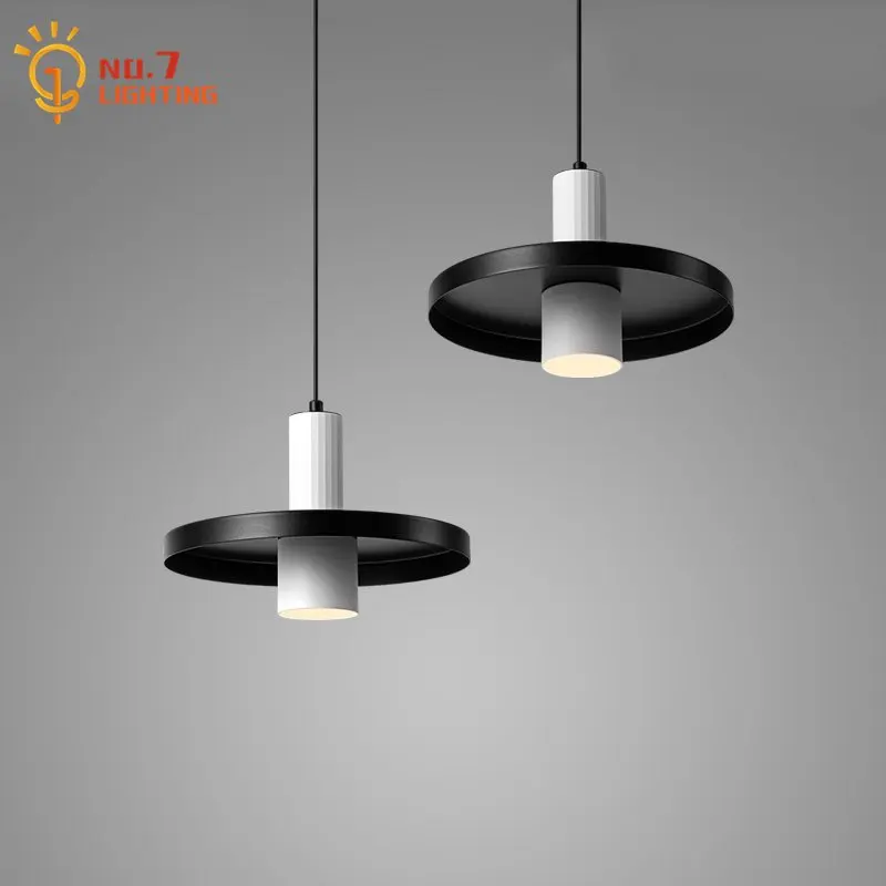 Nordic Designer Minimalist Modern Pendant Lights Gold/Black Creative Individual Hanging Lamp Home Bar Bedroom Bedside Restaurant