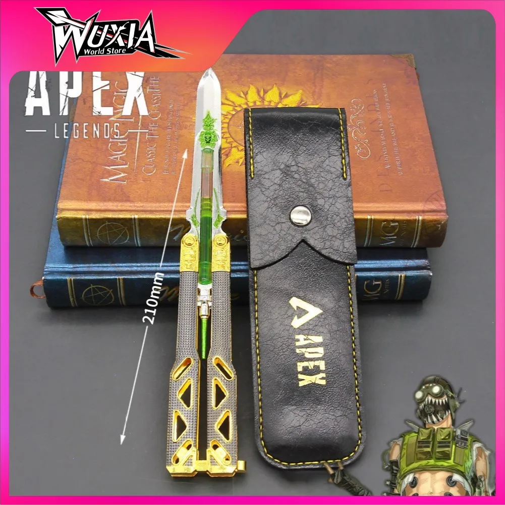 

Apex Legends Heirloom Octane Heirloom Butterfly Knife Game Keychain Weapon Knife Katana Sword Gifts Kids Toys for Christmas Gift