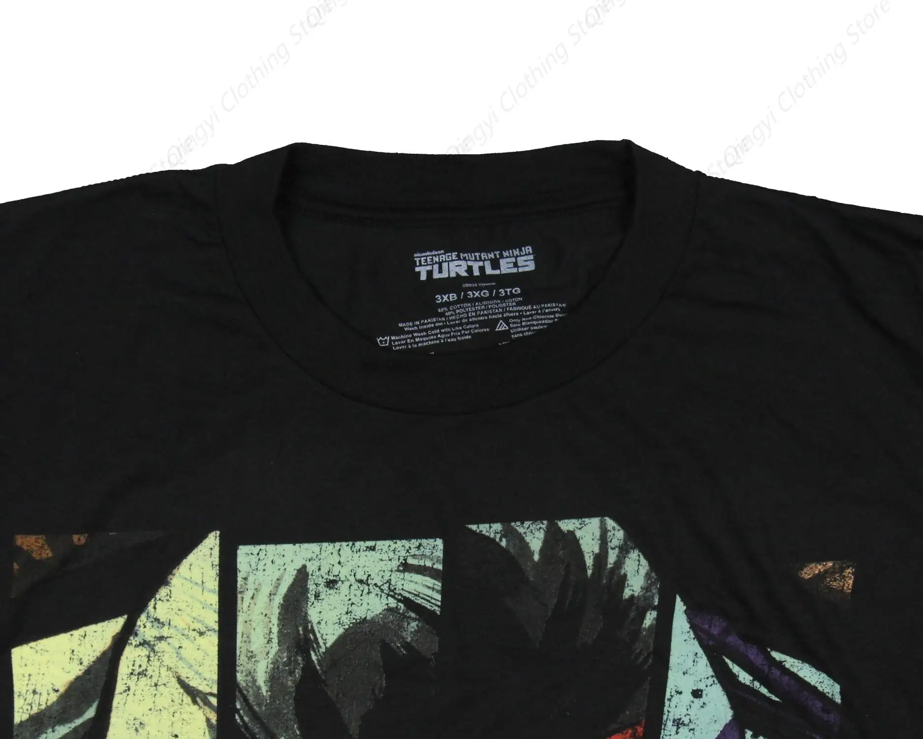 TMNT Мужская футболка с короткими рукавами и черепахами-ниндзя для взрослых