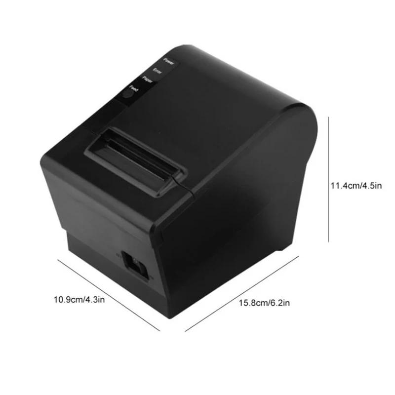 Термопринтер для чеков 80 мм с поддержкой Bluetooth и QR-кодом 3 дюйма | Компьютеры офис