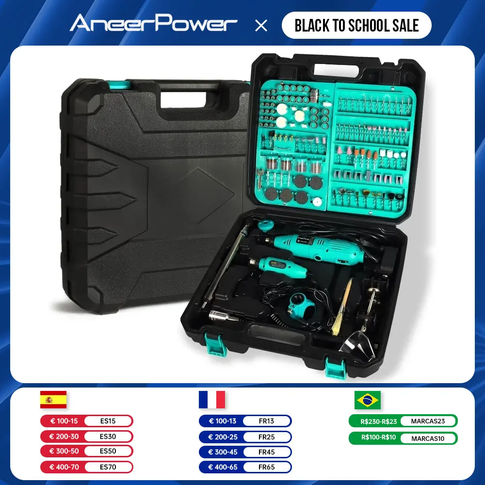 Профессиональный вращающийся Электроинструмент Dremel, мини 180 Вт, электрическая дрель «сделай сам», ручка, шлифовальный станок, 6 переменных скоростей, полировка, гравировка, рисунок