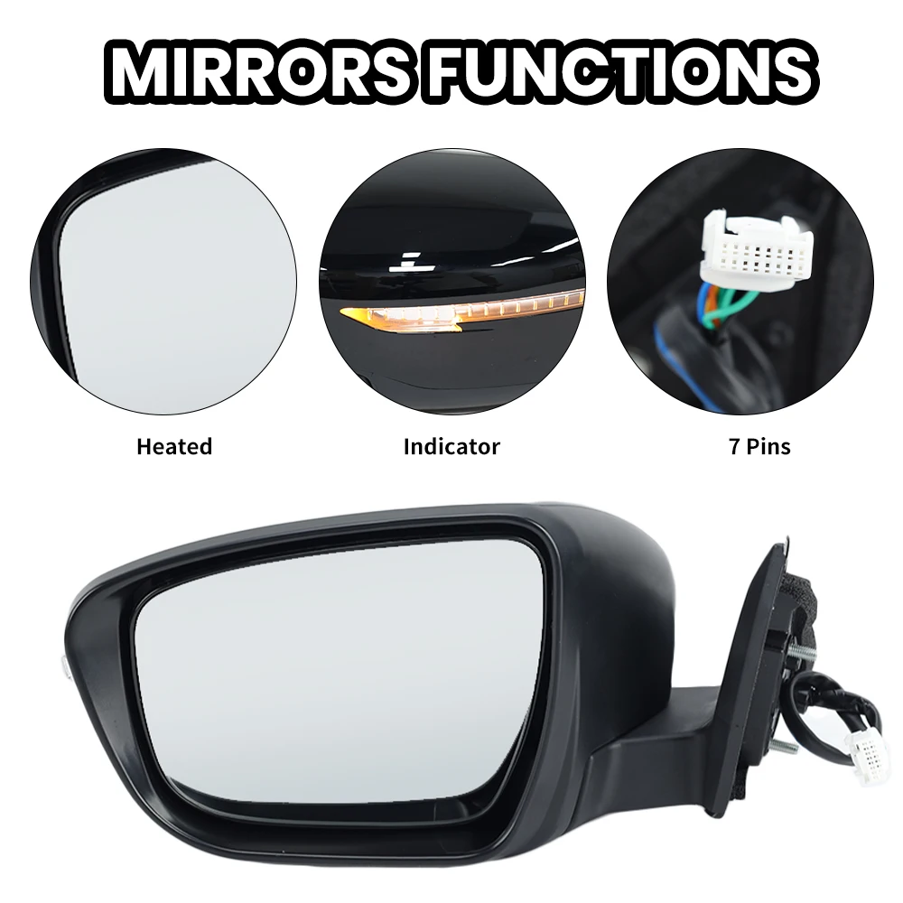 7-контактное дверное зеркало в сборе для Nissan X-tail/Raige T32 2014-2021 американская версия
