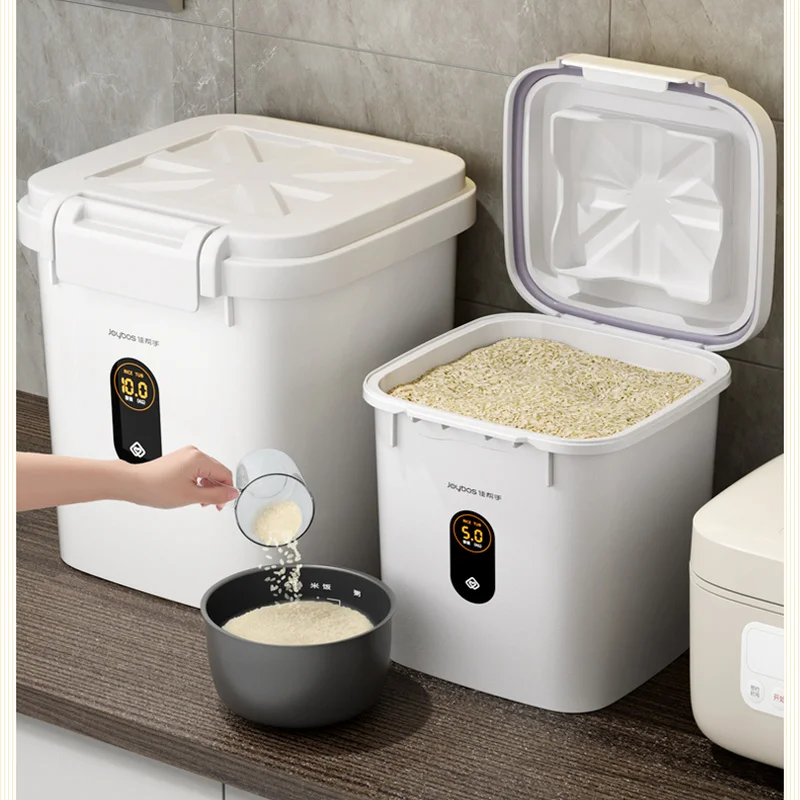 

Rice Insect-proof Moisture-proof Sealed Flour Storage Household Storage Box Tank Noodle Bucket Container Kitchen Items