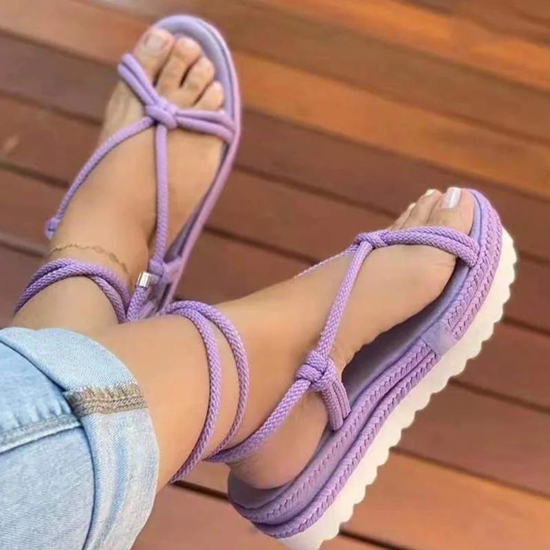 

Shoes Summer Women Sandals Fashion Sandals Women Open Toe Shoes For Women Solid Color Zapatillas Muje Comfortable Female Sandals