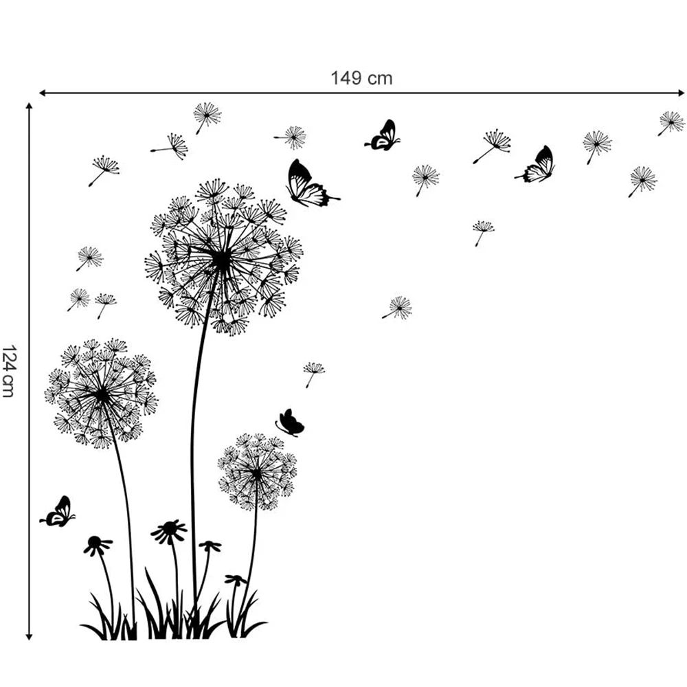 Настенные наклейки в виде цветов бабочки летающие декоративные стены настенные