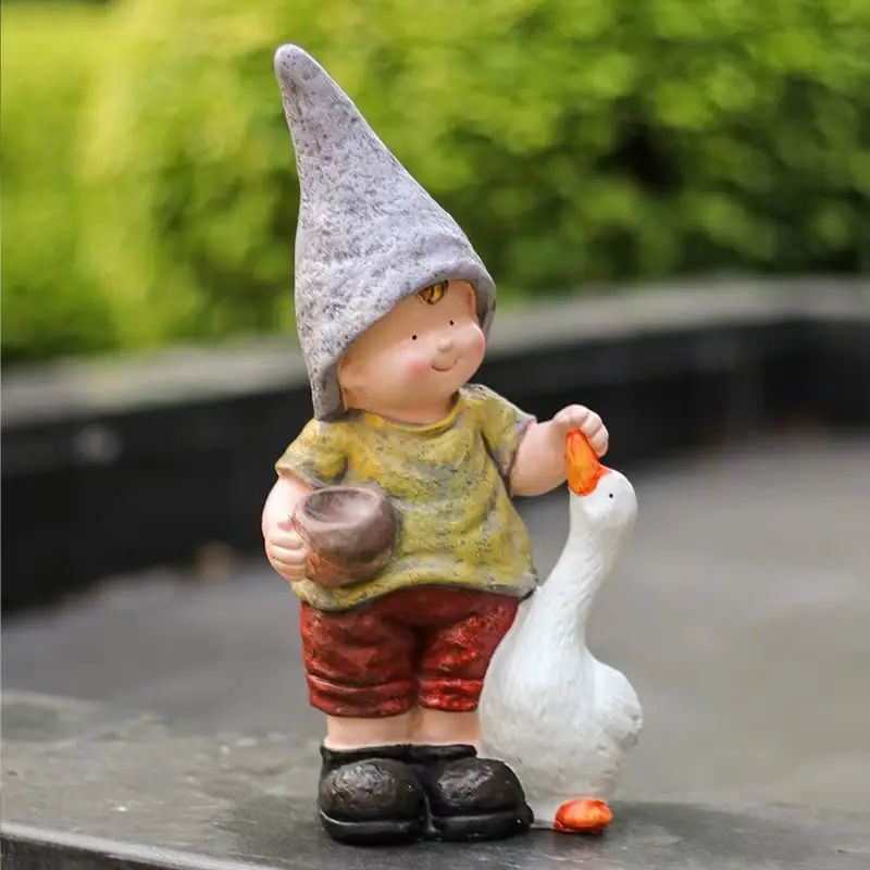 

American Style Rural Courtyard Balcony Ornaments Villa Outdoor Cartoon Children's Sculpture Landscape Decorative Handicrafts