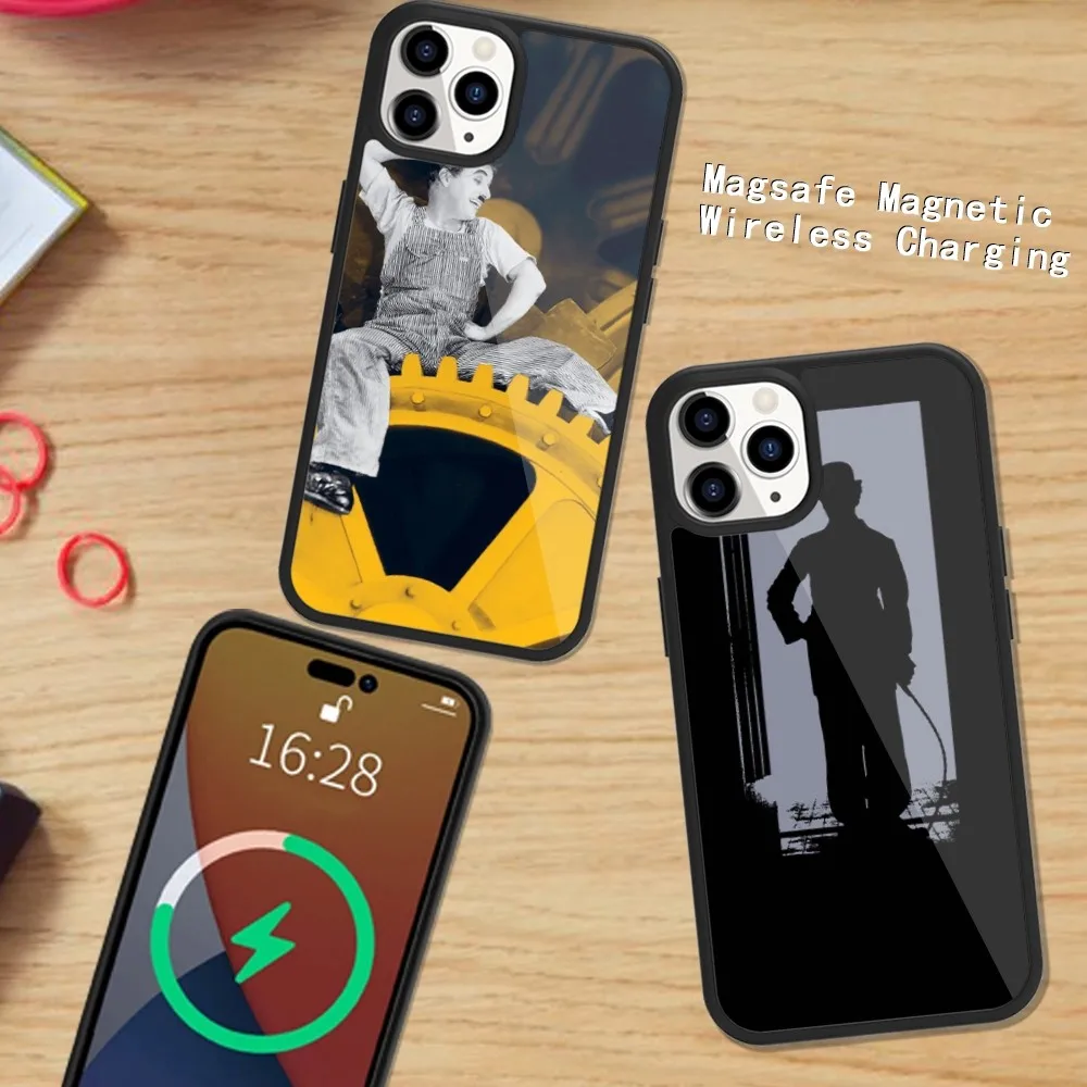 Магнитный чехол для iPhone 15 14 13 12 11 Plus Pro Max с беспроводной зарядкой