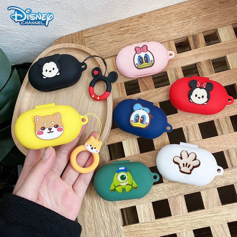 

Cartoon Disney Earphone Case Cover For OPPO ENCO W31 Lite/W11 Silicone Bluetooth Earbuds Charging Box Protective Shell With Hook