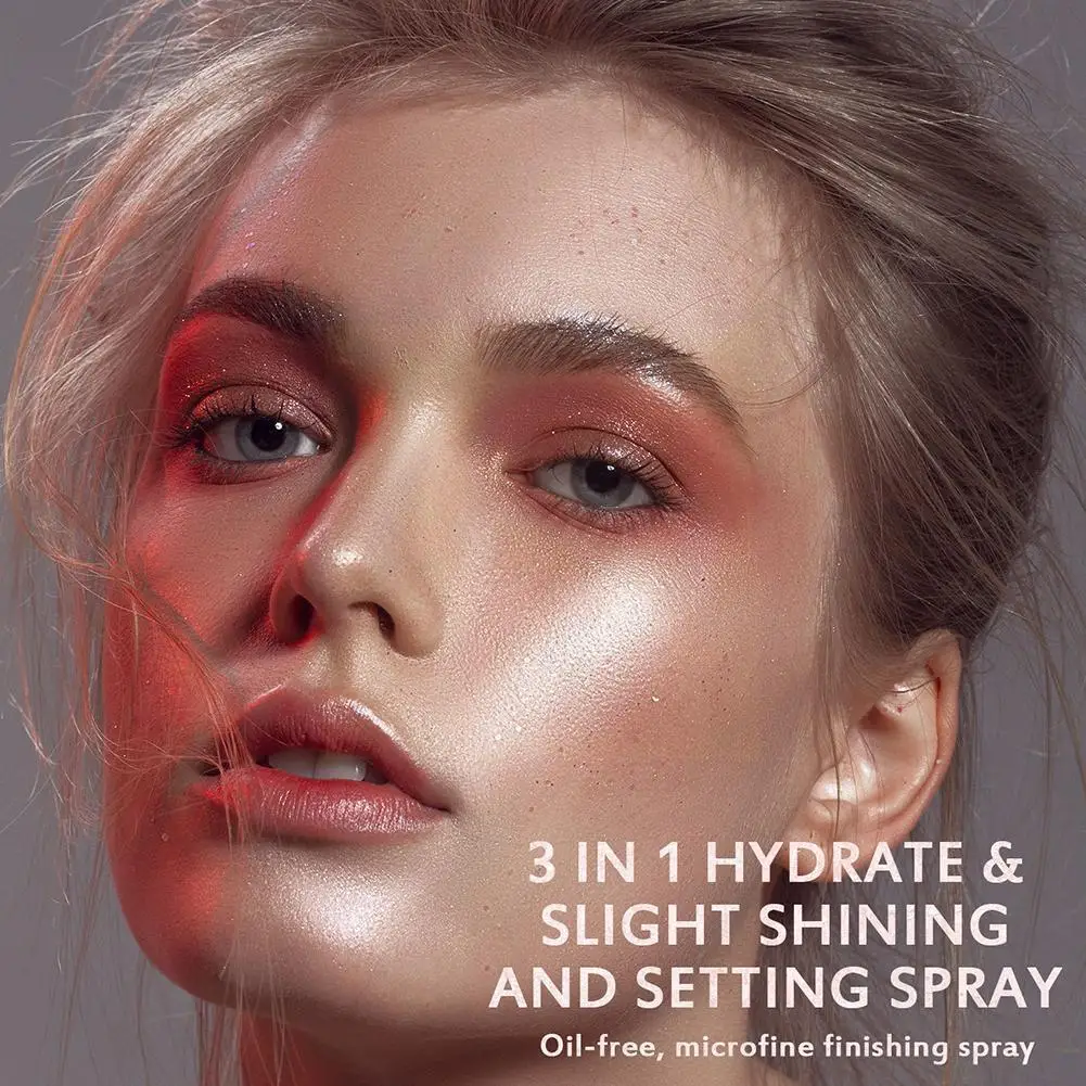 

Pearlescent Sliver Highlighter Liquid Setting Spray Makeup Brighten Illuminating Glow Face Moisturizing Shimmer Body Highli W9h0