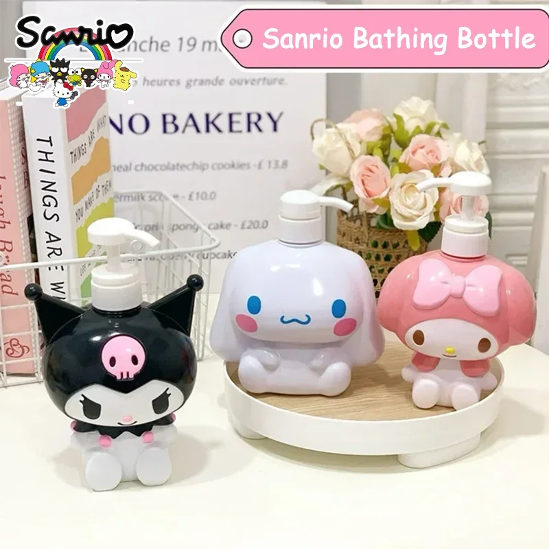 Kawaii Sanrio бутылочка для купания Hello Kitty Cinnamoroll Kuromi дозатор бутылочек-кондиционера