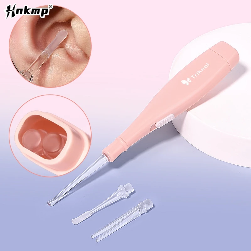 Три головки ушной серы детский очиститель инструмент для удаления светла