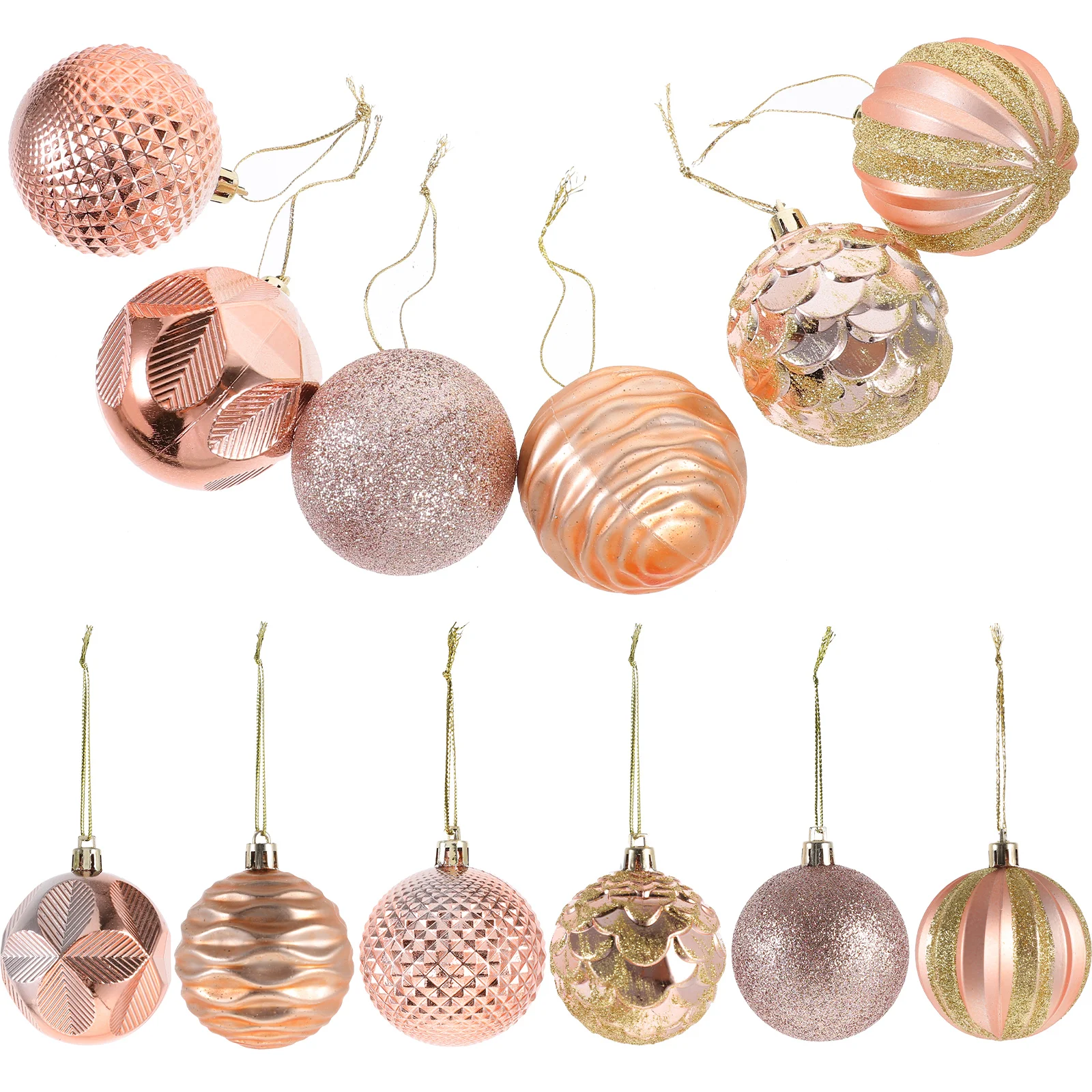 

12 Pcs Nativity Ornament Xmas Ball Decoration Light Bulb Ornaments Pvc Christmas Props Tree Hanging Balls Adornment