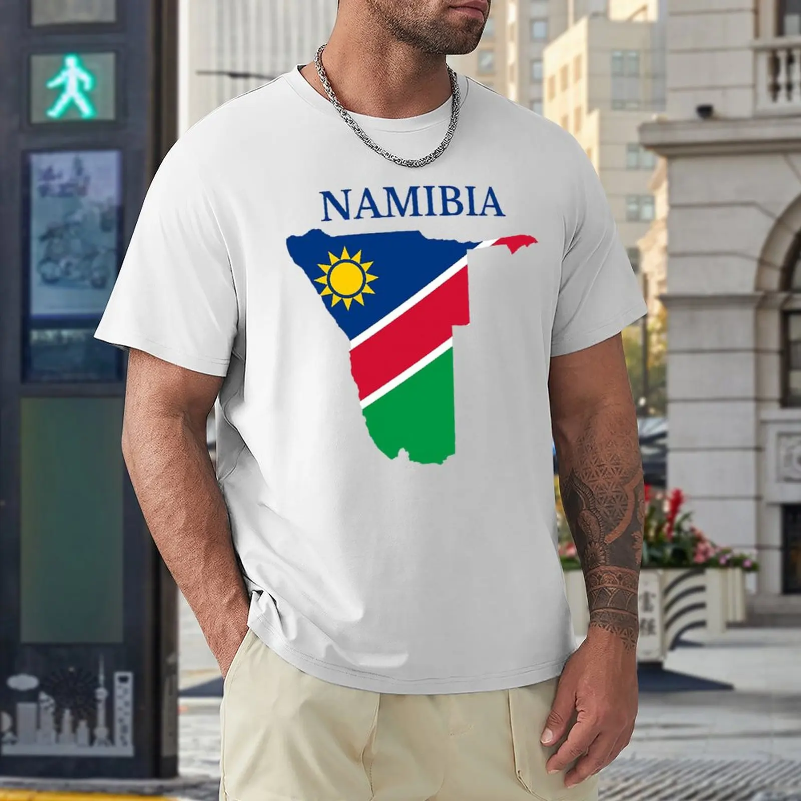 

Tees Namibia Flag Map Graphic Vintage Home Eur Size Vintage