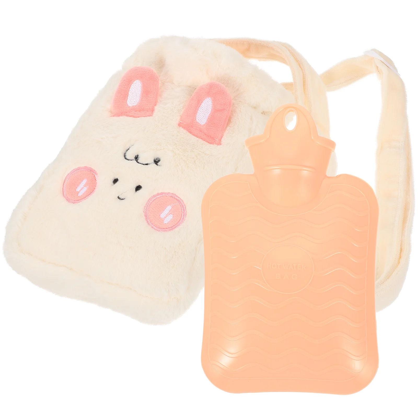 

Water Hot Bottle Hand Warmer Pouch Warm Compact Rubber Bottles Cover Winter Portable Outdoor Comfortable Lovely Detachable