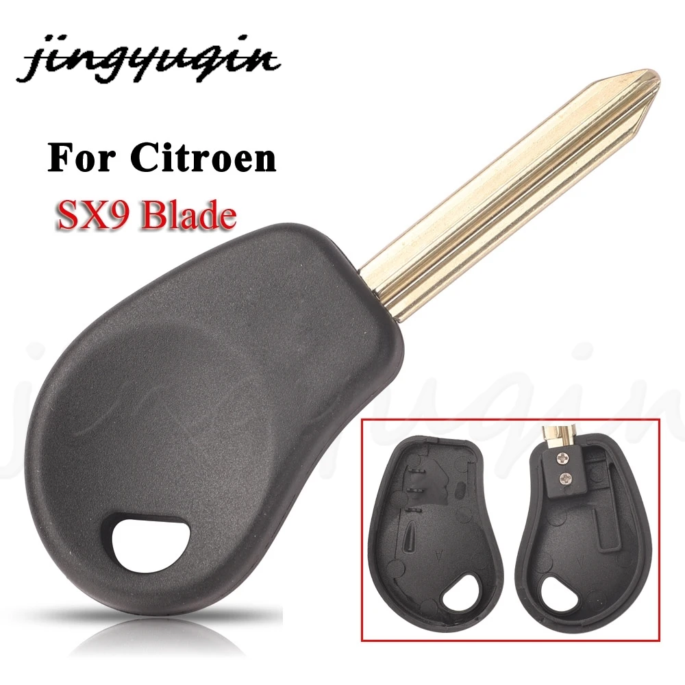 

Jingyuqin 3 кнопки дистанционный Автомобильный ключ оболочка для Citroen Saxo Jumpy desпластырь Picasso C5 C6 Berlingo с необработанным лезвием SX9