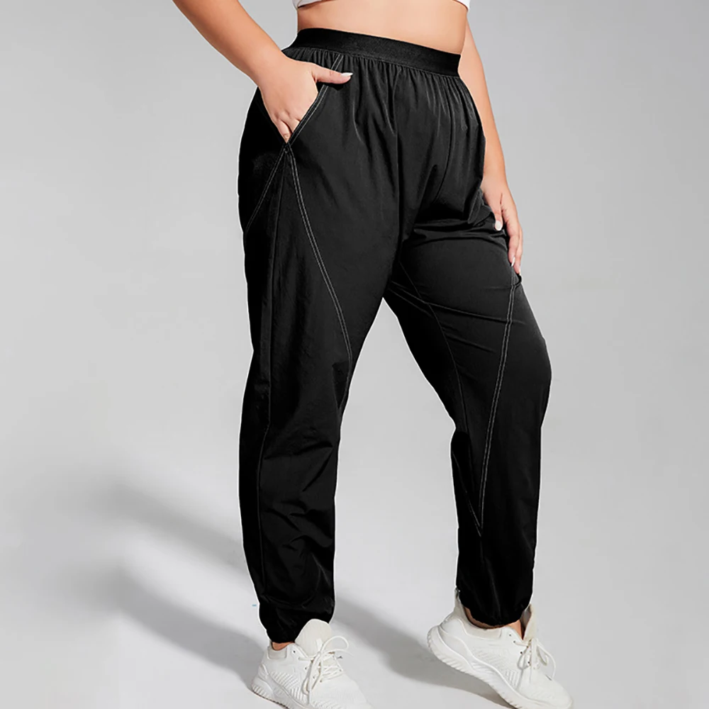 New In High Quality Baggy Joggers Women Running Yoga Fitness Casual Sport Pants Loose Comfortable Trousers Black Blue Brown