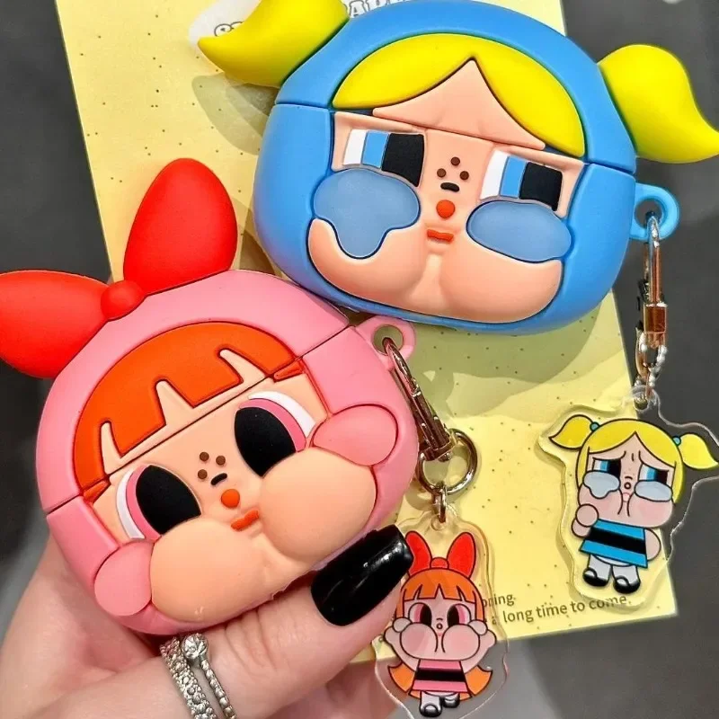 Фото Защитный чехол с героями мультфильмов The Powerpuff Girls Season airpodspro, чехол для беспроводных Bluetooth-наушников Apple 1/2 поколения, новый 3 №1