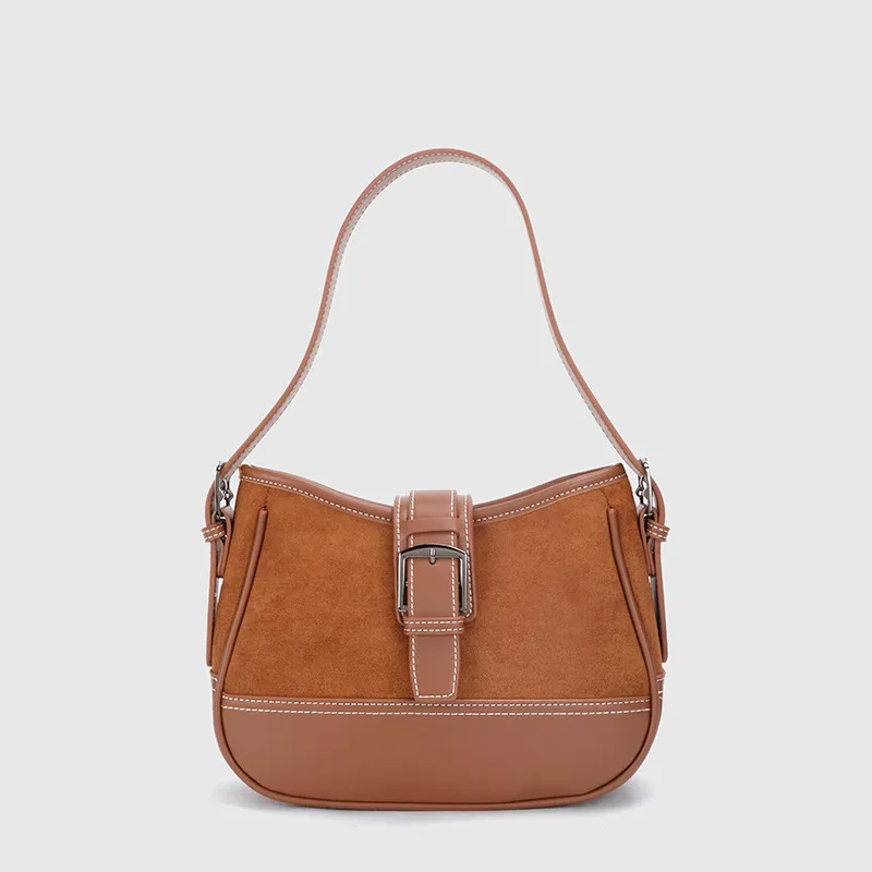 

2022 New Fashion Splicing Packet Fine Needle Buckle Handbag Fashion Female Single Shoulder Bag