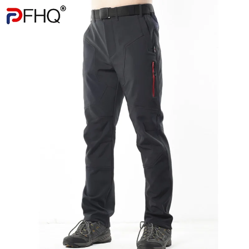 

PFHQ 2023 New Autumn Winter Outdoor Pants Men's Plush Thickened Color Contrast Mountaineering Trouser Warm Jogger Sports 21Q4720