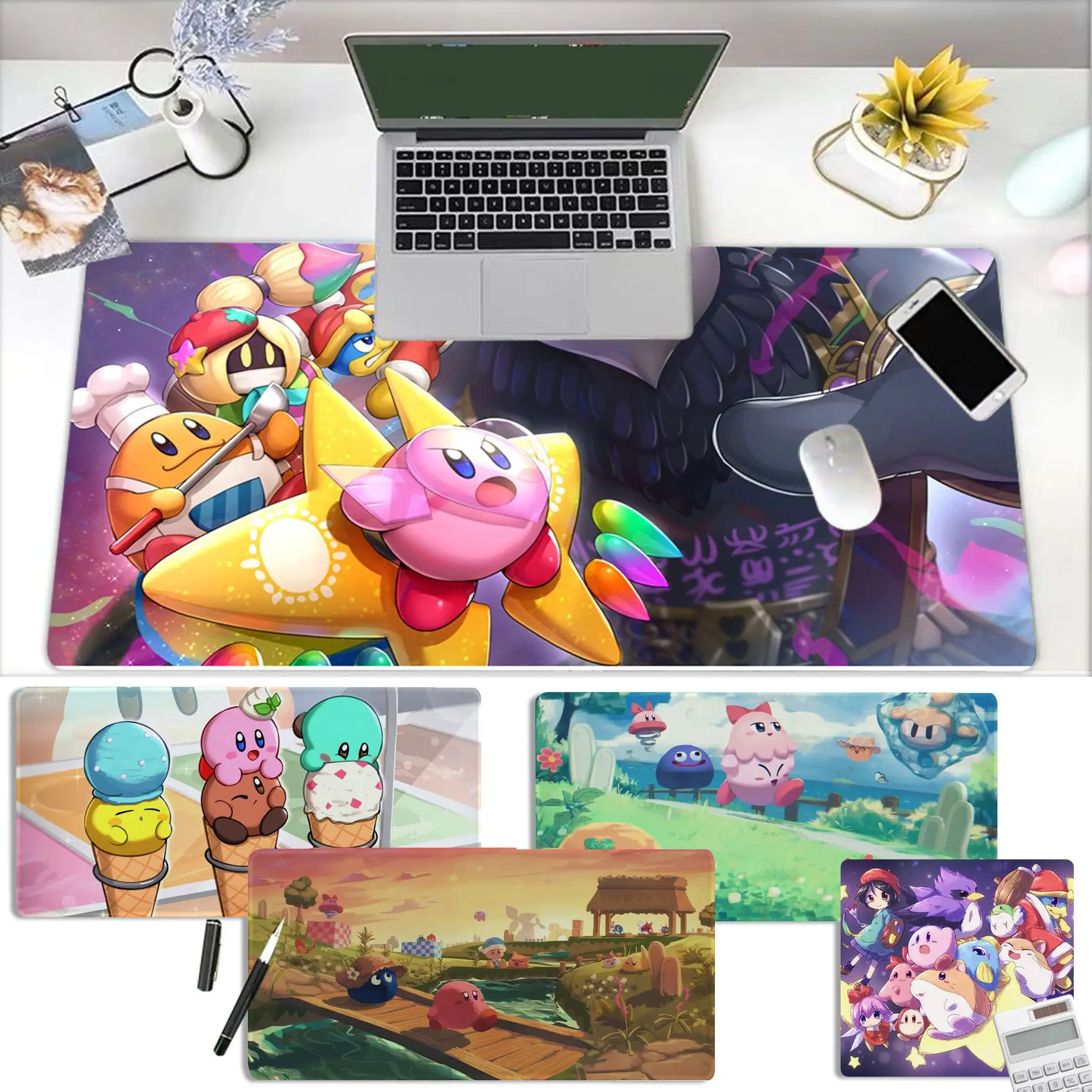 

Cute Cartoon K-Kirby Mousepad High Quality Customized Laptop Gaming Mouse Pad Size For Gameing World Of Tanks CS GO Zelda