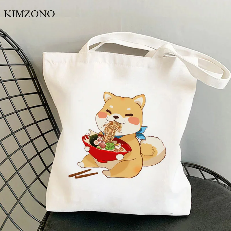 

Shiba Inu shopping bag shopper shopping grocery reusable bolsas de tela bag ecobag bolsa compra foldable boodschappentas