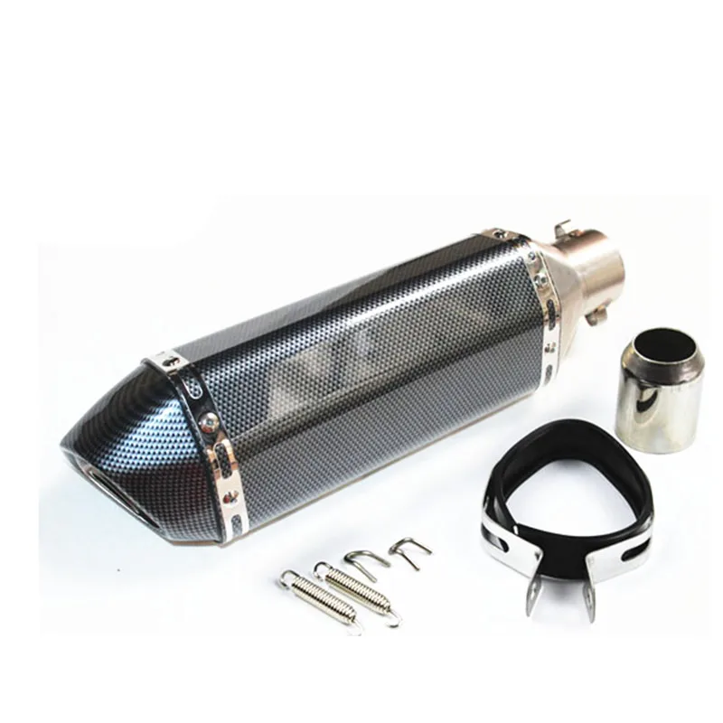 

AUTO Car Exhaust tips for Universal 51MM Motorcycle Scooter Modified for Ak Muffler carbon exhaust pipe 2016