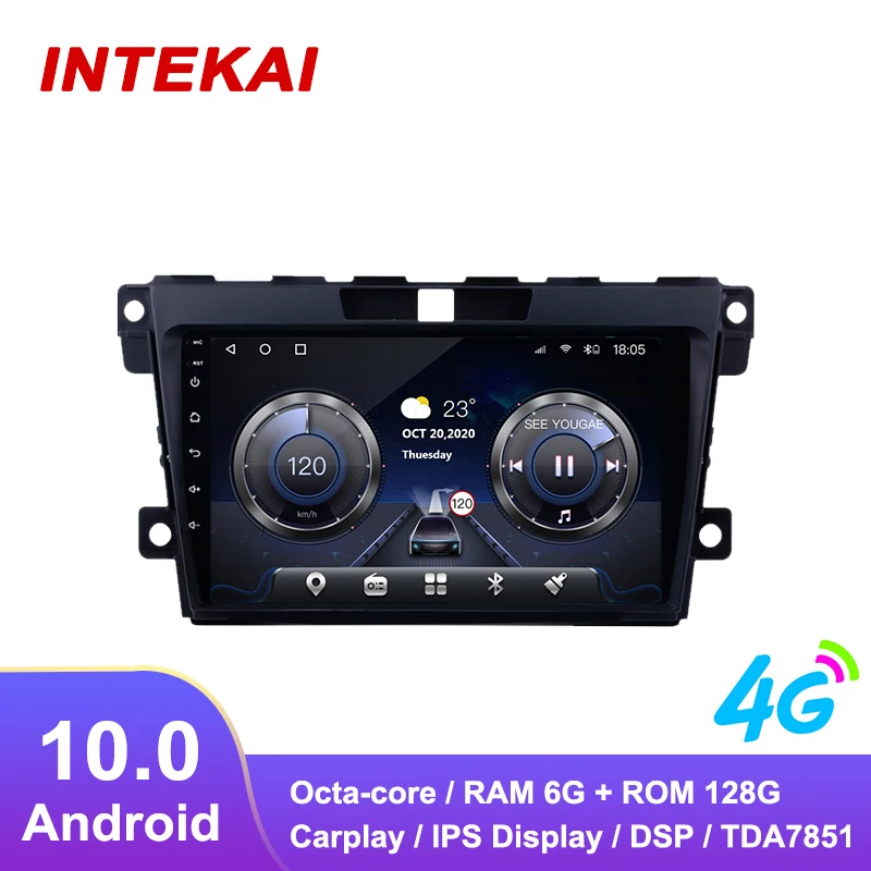 Автомагнитола 9 дюймов Android 10 0 GPS-навигация Авторадио мультимедийный плеер для MAZDA